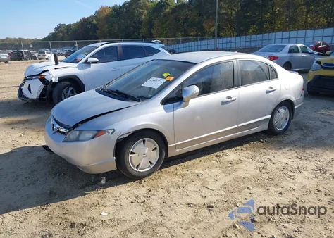 2008 Honda Civic Hybrid из США, поврежденный, VIN JHMFA36278S004854